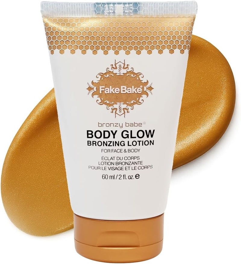 Fake Bake Bronzy Babe Body Glow Bronzing Lotion for Face & Body - 60ml - Image 1